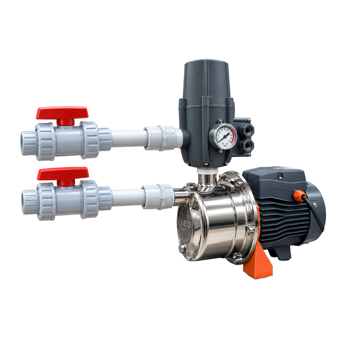 LEO AJm-S JET PUMP+ AUTOMATIC PUMP CONTROLLER+ VALVES